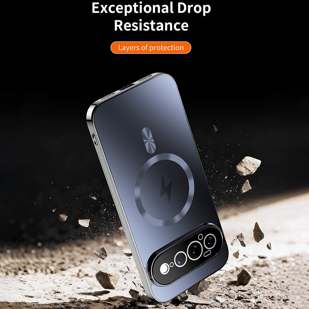 For Google Pixel 11 Pro XL Magnetic Case Full Lens Coverage Electroplated TPU Shockproof Phone Cover