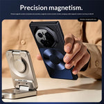 For Huawei Mate X7 Magnetic Case Platinum Record Design PU Leather + PC Electroplating Phone Cover