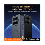 For Xiaomi 17T Pro Magnetic Case Leather Coated TPU + PC Phone Cover