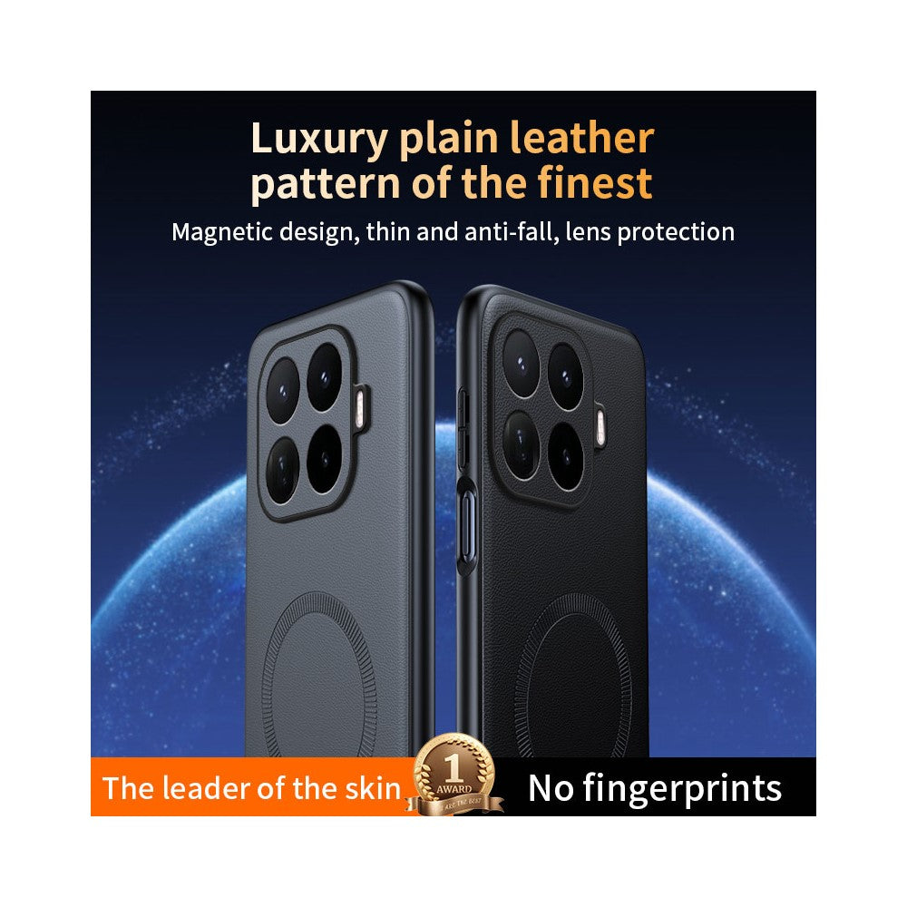 For Xiaomi 17T Pro Magnetic Case Leather Coated TPU + PC Phone Cover