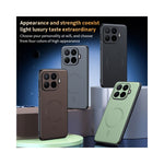For Xiaomi 17T Pro Magnetic Case Leather Coated TPU + PC Phone Cover