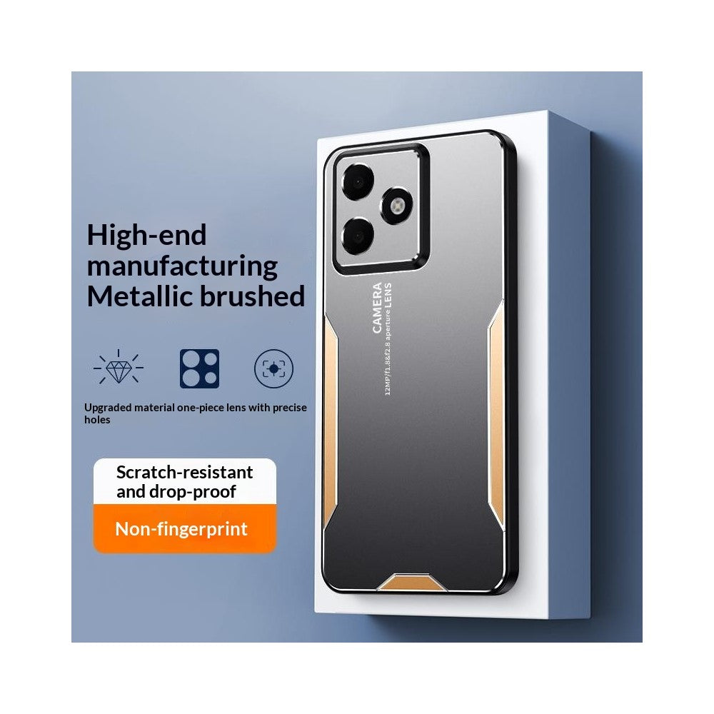 Til Oppo A6c 4G Telefoncover Bagcover i Aluminiumlegering TPU PC