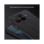 For Xiaomi 17T Pro Case Wood Texture PU Leather Coated PC TPU Phone Cover