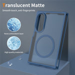 For Samsung Galaxy Z Fold8 Magnetic Case TPU Frame Acrylic Back Phone Cover Skin Touch