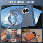 For Samsung Galaxy Z Fold8 Magnetic Case TPU Frame Acrylic Back Phone Cover Skin Touch