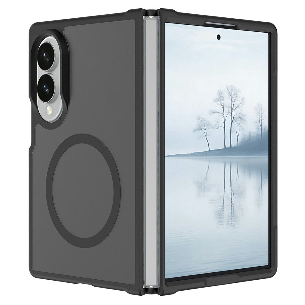 For Samsung Galaxy Z Fold8 Magnetic Case TPU Frame Acrylic Back Phone Cover Skin Touch