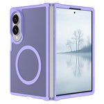 For Samsung Galaxy Z Fold8 Magnetic Case TPU Frame Acrylic Back Phone Cover Skin Touch