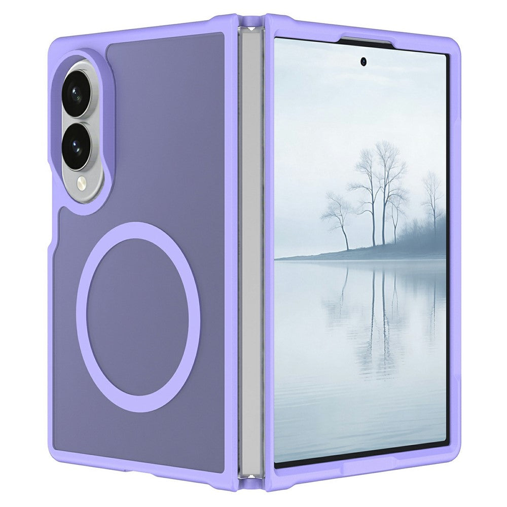 For Samsung Galaxy Z Fold8 Magnetic Case TPU Frame Acrylic Back Phone Cover Skin Touch
