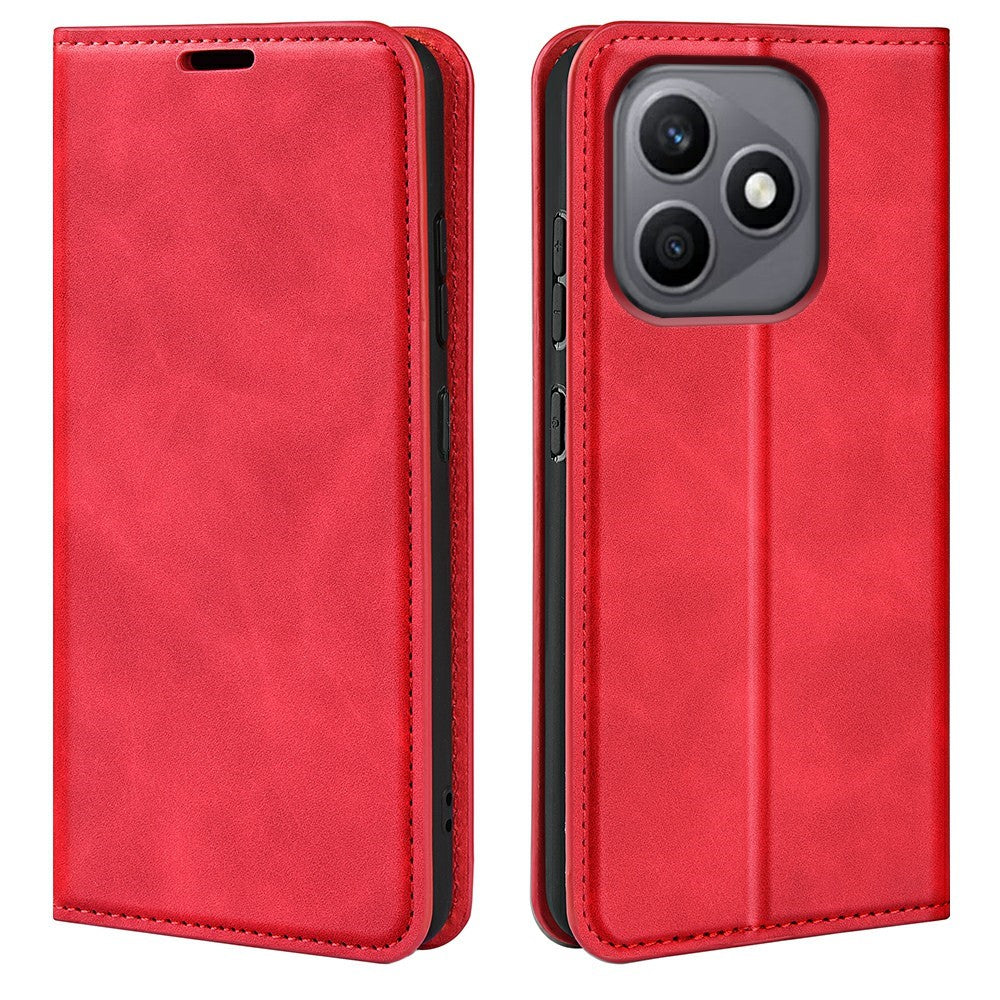 For Honor X8d 4G Case Skin Touch Leather Wallet Phone Cover
