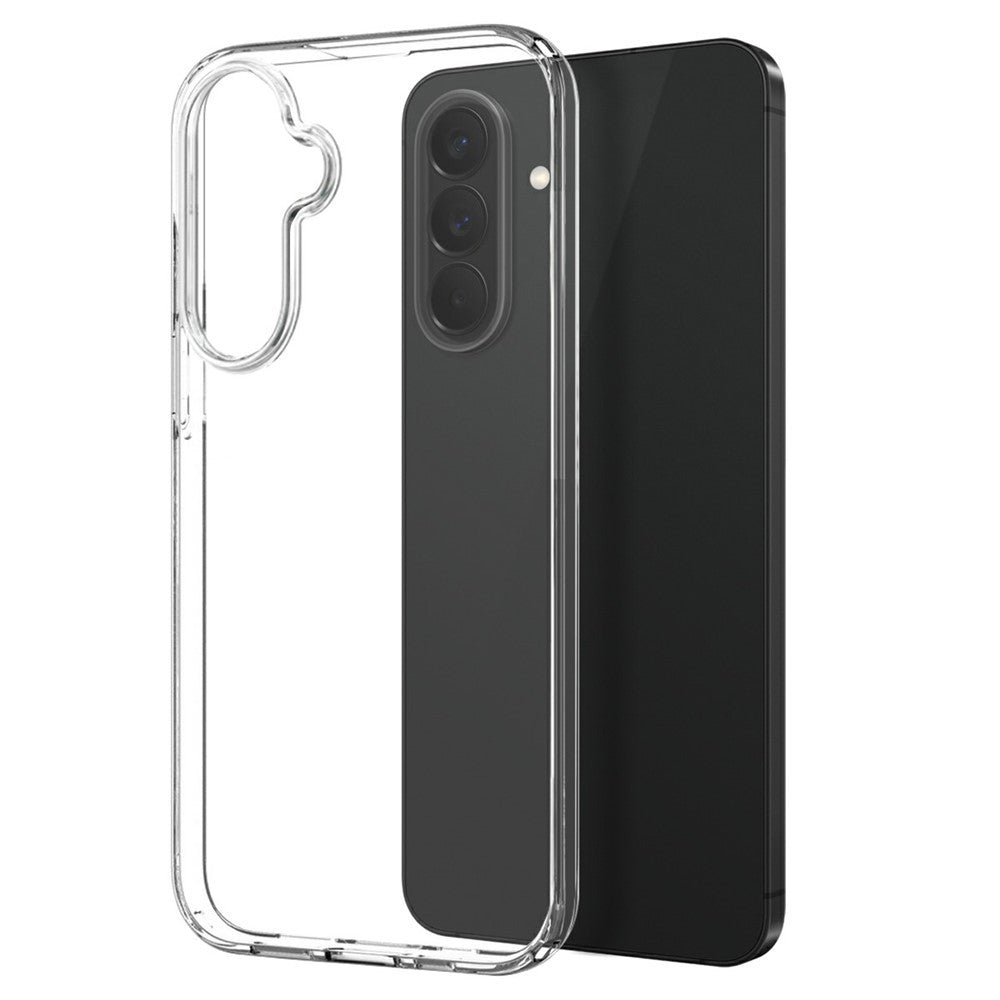 NORTHJO For Samsung Galaxy S26 FE Case Soft TPU Clear Phone Cover with Tempered Glass Screen Protector