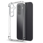 NORTHJO For Samsung Galaxy A37 5G Case Four Corner Shockproof TPU Clear Phone Cover with Tempered Glass Film