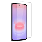 NORTHJO For Samsung Galaxy A37 5G Case Four Corner Shockproof TPU Clear Phone Cover with Tempered Glass Film