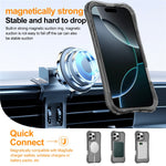 Til iPhone 15 Pro Magnetisk Telefoncover Blød 2-i-1 PC+TPU Stødsikkert Cover Kompatibelt med MagSafe