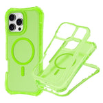 For iPhone 16 Plus Magnetic Phone Case Soft-touch 2-in-1 PC+TPU Shockproof Cover Compatible with MagSafe