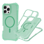 For iPhone 16 Plus Magnetic Phone Case Soft-touch 2-in-1 PC+TPU Shockproof Cover Compatible with MagSafe
