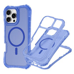 For iPhone 16 Plus Magnetic Phone Case Soft-touch 2-in-1 PC+TPU Shockproof Cover Compatible with MagSafe