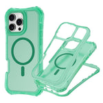 For iPhone 16 Plus Magnetic Phone Case Soft-touch 2-in-1 PC+TPU Shockproof Cover Compatible with MagSafe