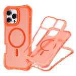 For iPhone 16 Plus Magnetic Phone Case Soft-touch 2-in-1 PC+TPU Shockproof Cover Compatible with MagSafe