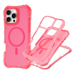 For iPhone 16 Plus Magnetic Phone Case Soft-touch 2-in-1 PC+TPU Shockproof Cover Compatible with MagSafe