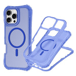 For iPhone 16 Plus Magnetic Phone Case Soft-touch 2-in-1 PC+TPU Shockproof Cover Compatible with MagSafe