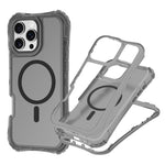 For iPhone 14 Pro Max Magnetic Phone Case Soft-touch 2-in-1 PC+TPU Shockproof Cover Compatible with MagSafe