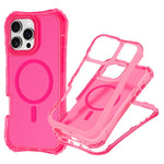 For iPhone 12 Pro Max Magnetic Phone Case Soft-touch 2-in-1 PC+TPU Shockproof Cover Compatible with MagSafe