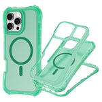 For iPhone 12 Pro Max Magnetic Phone Case Soft-touch 2-in-1 PC+TPU Shockproof Cover Compatible with MagSafe