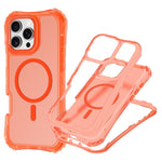 For iPhone 12 Pro Max Magnetic Phone Case Soft-touch 2-in-1 PC+TPU Shockproof Cover Compatible with MagSafe