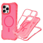 For iPhone 12 Pro Max Magnetic Phone Case Soft-touch 2-in-1 PC+TPU Shockproof Cover Compatible with MagSafe
