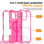 For iPhone 12 / 12 Pro Magnetic Phone Case Soft-touch 2-in-1 PC+TPU Shockproof Cover Compatible with MagSafe