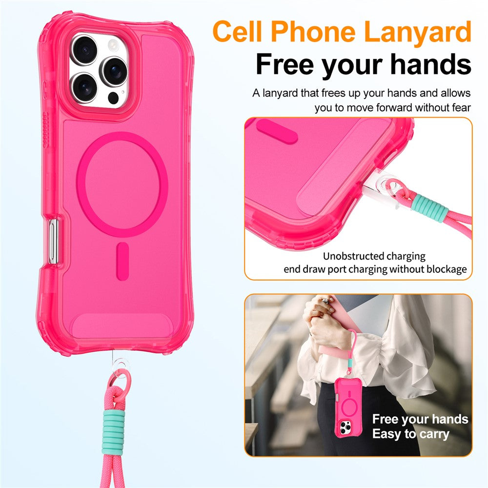 For iPhone 12 / 12 Pro Magnetic Phone Case Soft-touch 2-in-1 PC+TPU Shockproof Cover Compatible with MagSafe