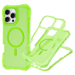For iPhone 12 / 12 Pro Magnetic Phone Case Soft-touch 2-in-1 PC+TPU Shockproof Cover Compatible with MagSafe