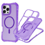 For iPhone 12 / 12 Pro Magnetic Phone Case Soft-touch 2-in-1 PC+TPU Shockproof Cover Compatible with MagSafe