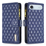 BINFEN COLOR for iPhone Air BF Style-15 Leather Case Zipper Pocket Rhombus Phone Cover