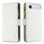 BINFEN COLOR for iPhone Air BF Style-15 Leather Case Zipper Pocket Rhombus Phone Cover