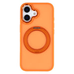 For iPhone 16 Plus Case Rotating Kickstand TPU + PC Anti-slip Matte Phone Back Cover