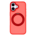 For iPhone 16 Plus Case Rotating Kickstand TPU + PC Anti-slip Matte Phone Back Cover