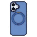 For iPhone 16 Plus Case Rotating Kickstand TPU + PC Anti-slip Matte Phone Back Cover