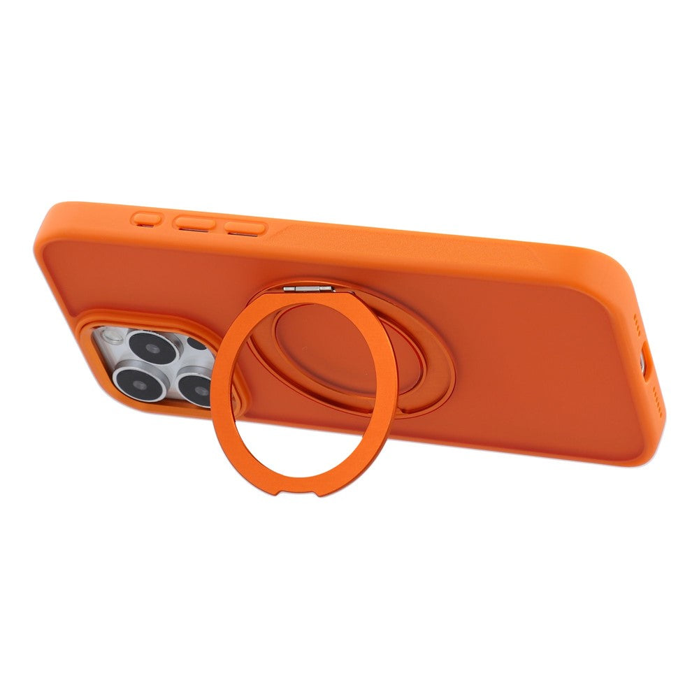 For iPhone 15 Pro Case Rotating Kickstand TPU + PC Anti-slip Matte Phone Back Cover