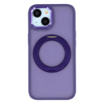 For iPhone 15 Plus / 14 Plus Case Rotating Kickstand TPU + PC Anti-slip Matte Phone Back Cover