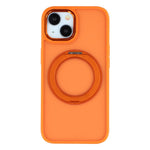 For iPhone 15 Plus / 14 Plus Case Rotating Kickstand TPU + PC Anti-slip Matte Phone Back Cover