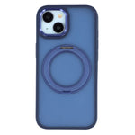 For iPhone 15 Plus / 14 Plus Case Rotating Kickstand TPU + PC Anti-slip Matte Phone Back Cover