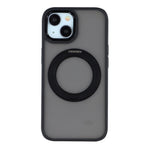 For iPhone 15 Case Rotating Kickstand TPU + PC Anti-slip Matte Phone Back Cover