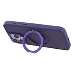 For iPhone 14 Pro Max Case Rotating Kickstand TPU + PC Anti-slip Matte Phone Back Cover