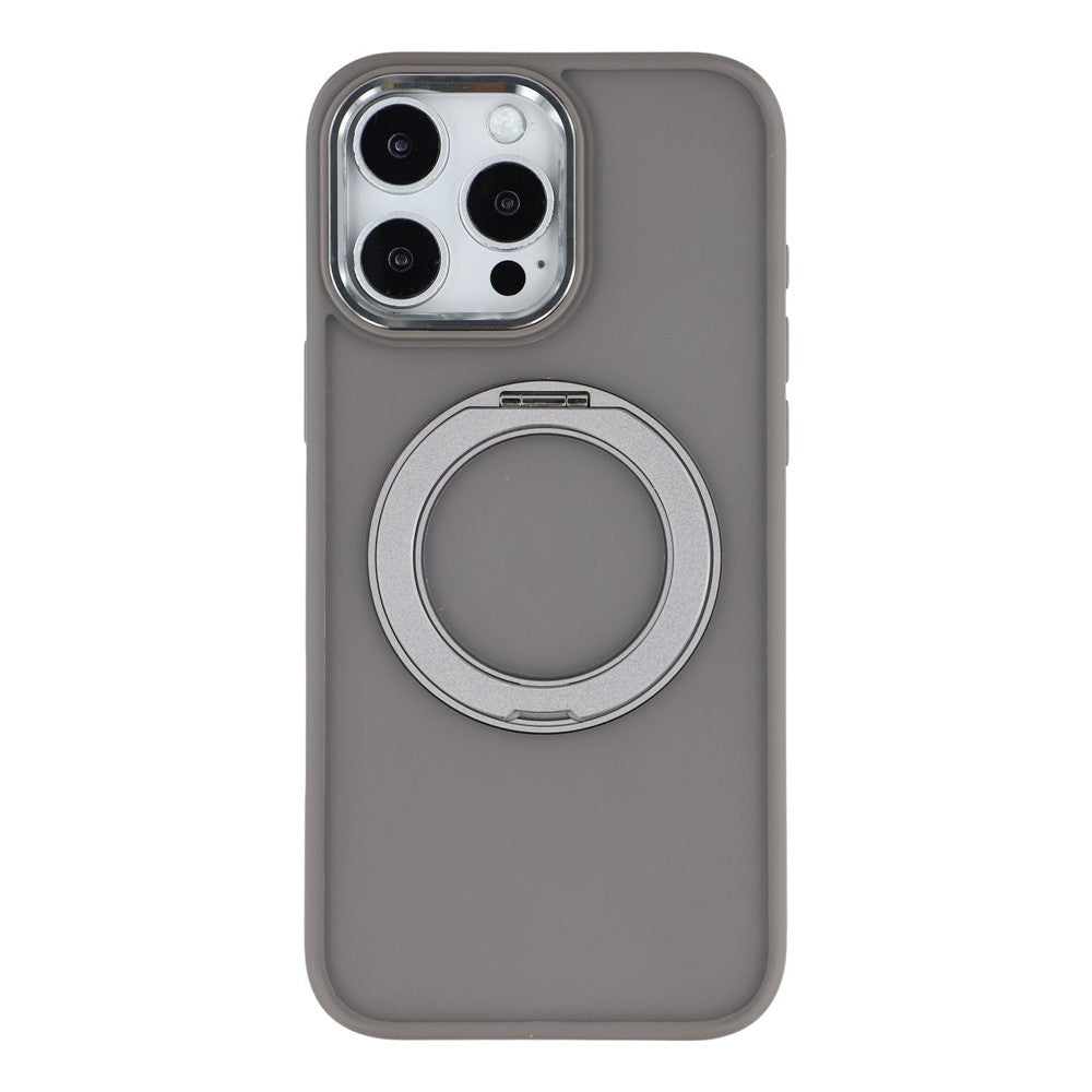 Til iPhone 14 Pro etui, roterende støttefod TPU + PC skridsikker mat bagside til telefon