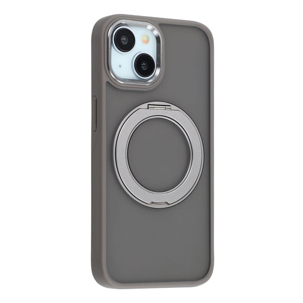 iPhone 14 skal roterande stöd TPU + PC halkfri matt mobilbaksida