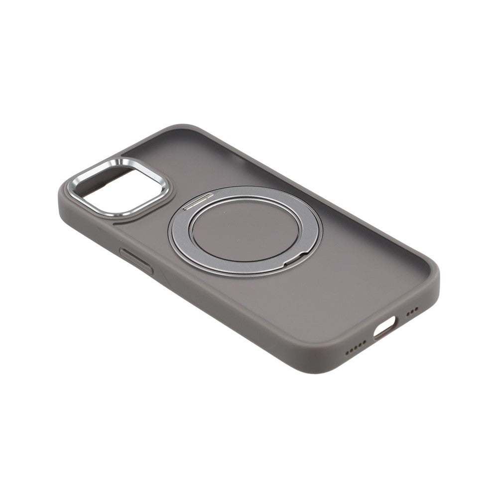 iPhone 14 skal roterande stöd TPU + PC halkfri matt mobilbaksida