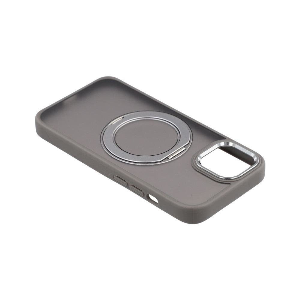 iPhone 14 skal roterande stöd TPU + PC halkfri matt mobilbaksida