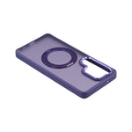 For Samsung Galaxy S26 Ultra Magnetic Case Matte PC+TPU Anti-slip Phone Cover with Rotating Kickstand