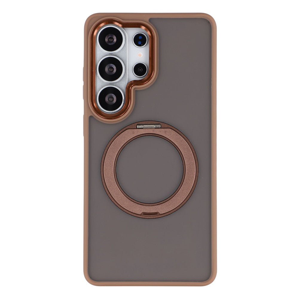 Samsung Galaxy S26 Ultra Magnetiskt Skal Matt PC+TPU Halkfritt mobilskal med Roterande Stöd
